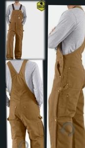 Carhartt Duck Bibs with quilted lining